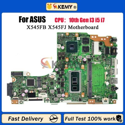X545FB For ASUS X545FJ X545F X545FA Motherboard W/ 10th Gen I3 i5 i7 RAM-8GB/4GB