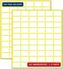 900PCS Small White Price Stickers 3/4 x 1/2 Inch Label Tags
