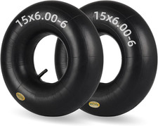 15X6.00-6 Lawn Mower Tire Inner Tubes, TR-13 Valve Stem, 2 Pack  Heavy-Duty