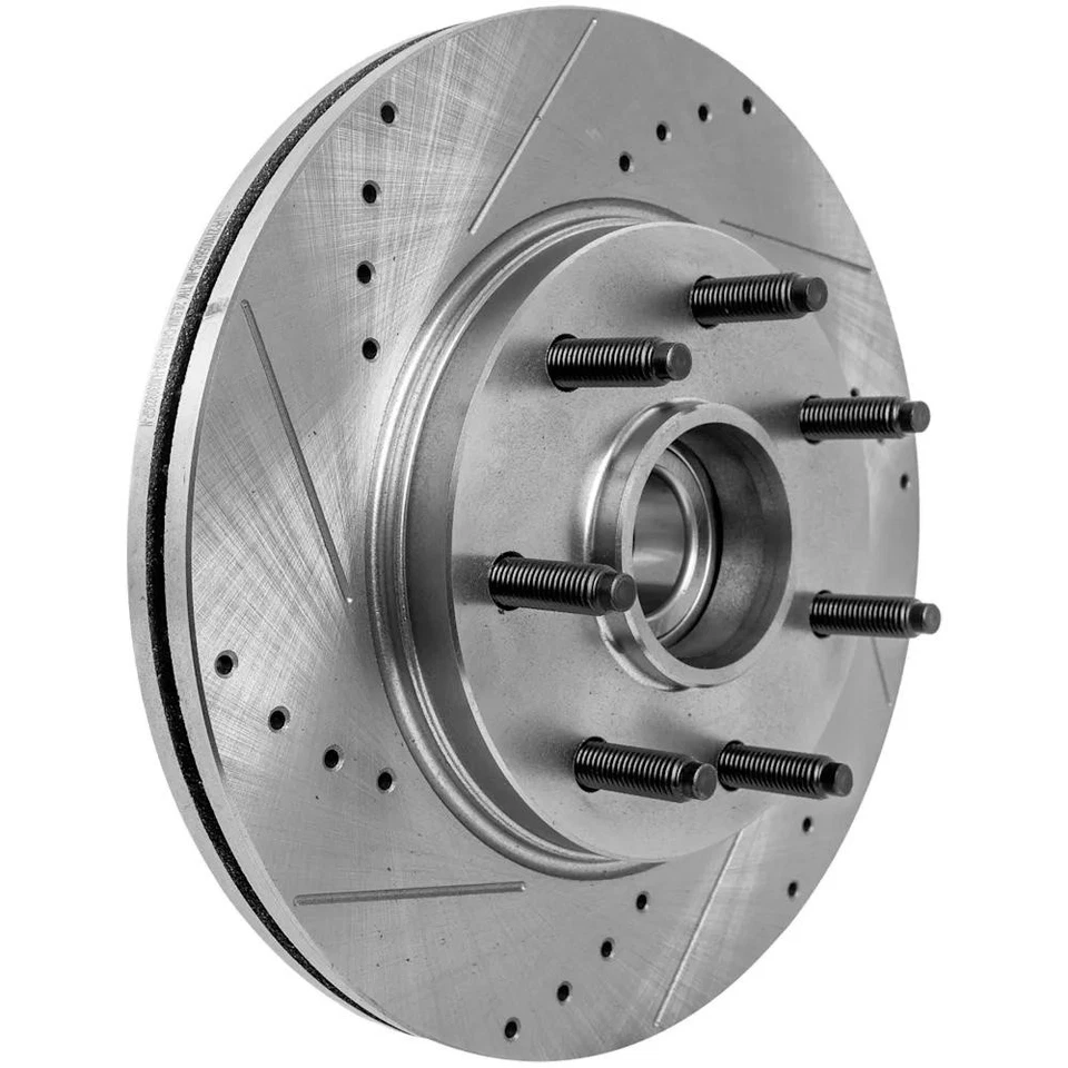 Novo disco de freio perfurado cruzadamente compatível com Buick Allure CXL 6 cilindros 3,8L por STPF27110056DRS - Imagem 2 de 4