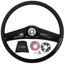 1969 1970 1971 1972 Chevy Truck 15 Inch Smaller Classic Black Steering Wheel Kit