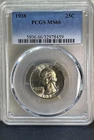 1938 Washington Silver Quarter MS66 PCGS- Absolute GEM!