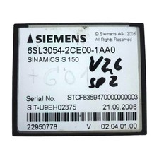 SIEMENS 6SL3054-2CE00-1AA0 SINAMICS S150 COMPACT FLASH CARD