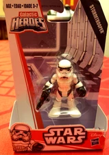 Playskool Galactic Heroes STORM TROOPER  2 1/2” Disney Star Wars Hasbro 2015 yr,
