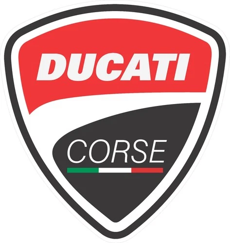 #2471 (2) 3" Ducati Corse Racing Retro Team Vintage decal stickers laminated