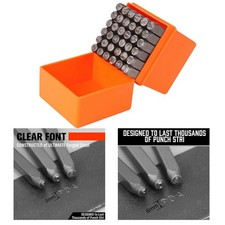 Großbuchstaben und Zahlen stempeln Lederkunst zum Bedrucken von Metall und