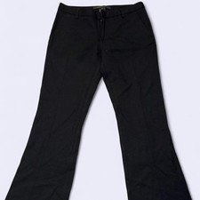 Marc Jacobs Black Linen Look Flare Pants Size 2 Inseam 29”