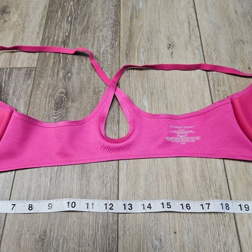 Victoria’s Secret Front Closure Racer Back Push Up Bra Hot Pink Women's 34C - Picture 6 of 8