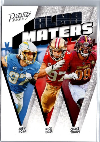 Chase Young, Joey Bosa, Nick Bosa #AM-1 2023 Panini Prestige Alma Maters card