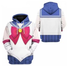NEW SAILOR MOON HOODIE Sailor Moon Hooded Sweatshirt Anime Manga