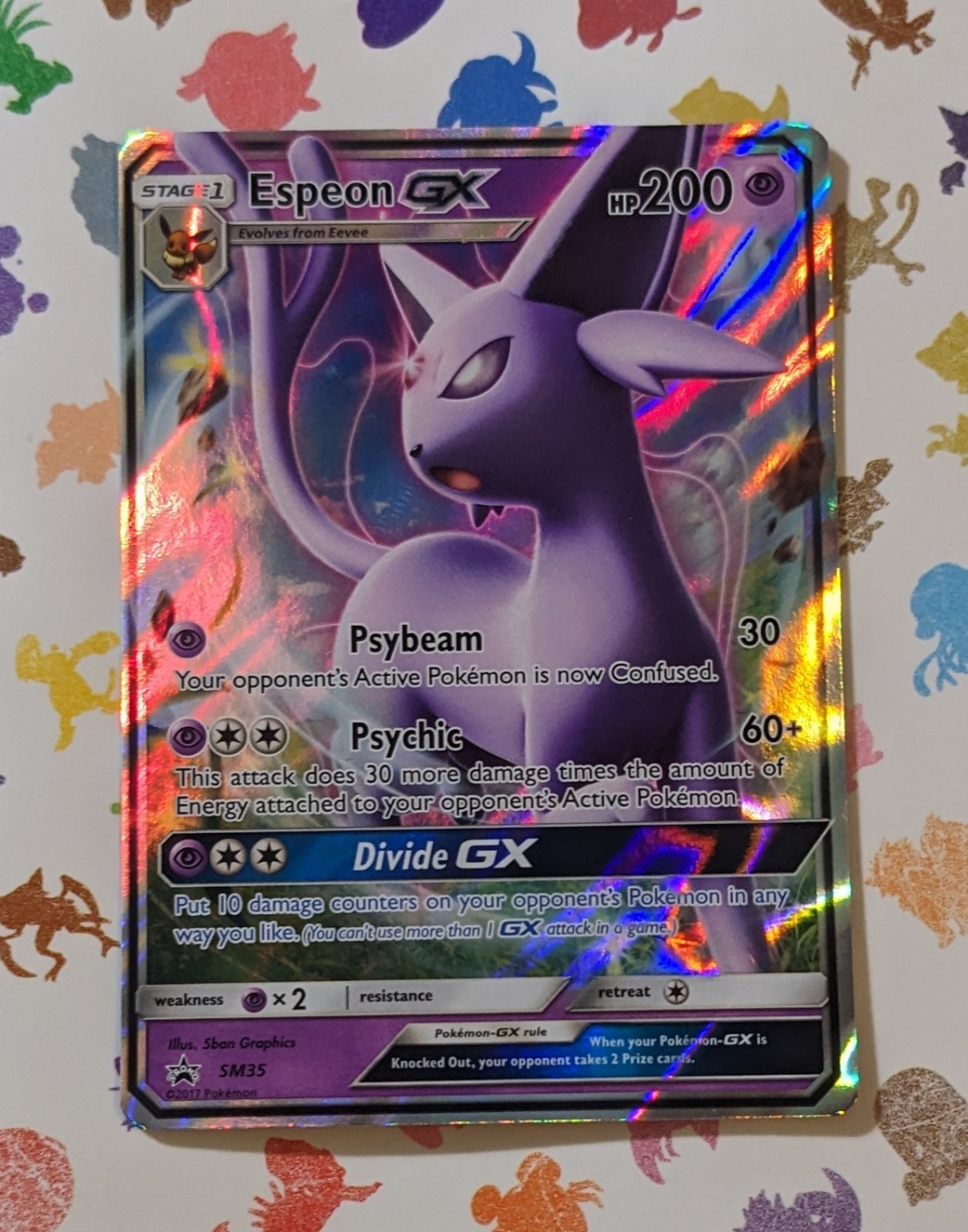 Pokemon TCG Espeon GX SM35 Sun And Moon Holo Promo English 2017