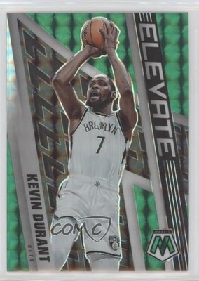 2021-22 Panini Mosaic Elevate Green Mosaic Prizm Kevin Durant #3 0x1