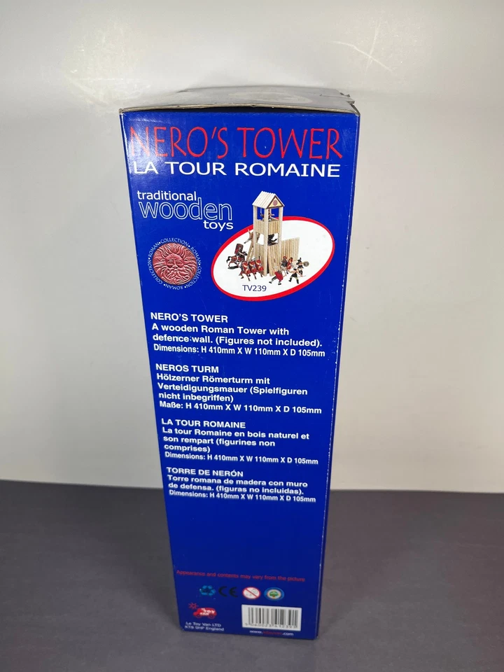Juego de madera Papo NERO'S TOWER edificio romano Le Toy Van TV239 Foto 4 de 4