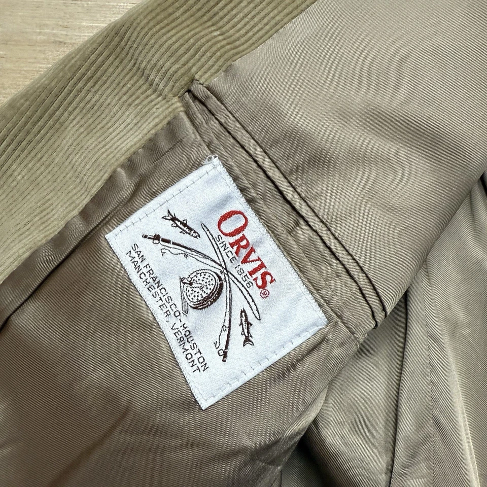 Vintage Orvis Corduroy Blazer Sport Coat Size 46 Jacket Made In USA Hunting - Image 2 of 4