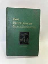 Vintage Home Health Guide and Medical Encyclopedia Book Circa 1961 Green Cover