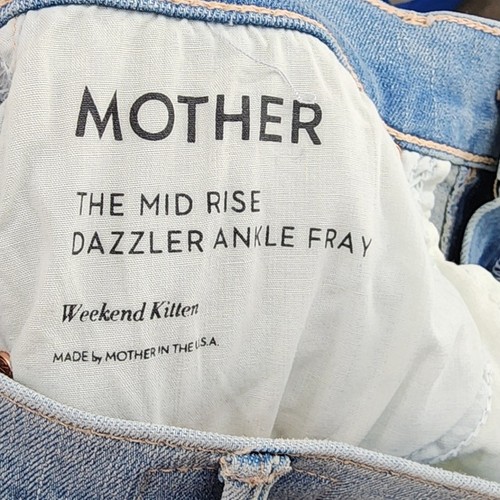 Mother The Mid Rise Dazzler Ankle Fray Weekend Kätzchen Größe 26 - Bild 8 von 11