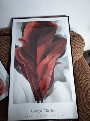 Vintage GEORGIA O'KEEFFE poster and lithography professionaly