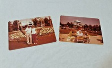 VINTAGE 1970's Lot of 2 PHOTOGRAPH ~ SEAWORLD Ohio Man Woman ~ Ships FREE