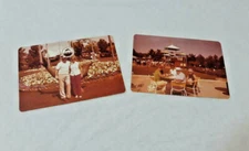 VINTAGE 1970's Lot of 2 PHOTOGRAPH ~ SEAWORLD Ohio Man Woman ~ Ships FREE
