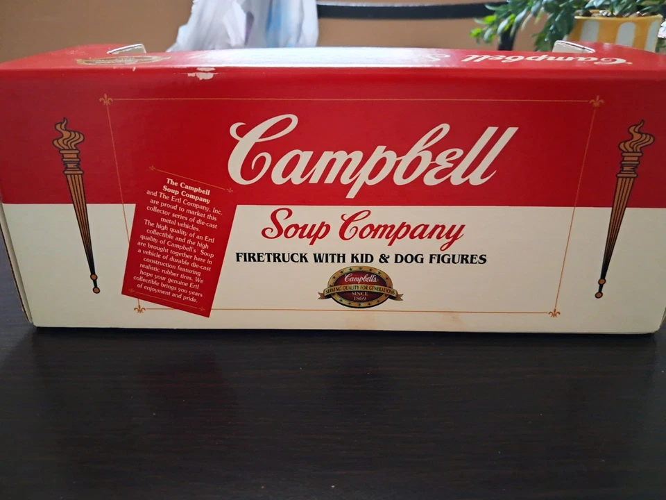 Campbell's Firetruck with Kid & Dog Figures new in box - Image 4 of 4