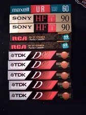 TDK D90 Blank Audio Cassette Tapes Lot Of 5 High Output ICEI/Type I  Bonuses