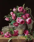 Rose flower Still Life HD Oil Painting Giclee Print Canvas