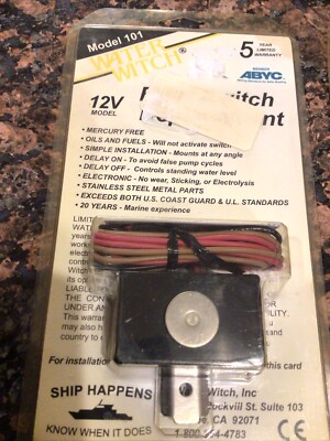 NOS Water Witch 12V Electronic Bilge Pump Float Switch 12v Boat M19 Model 101
