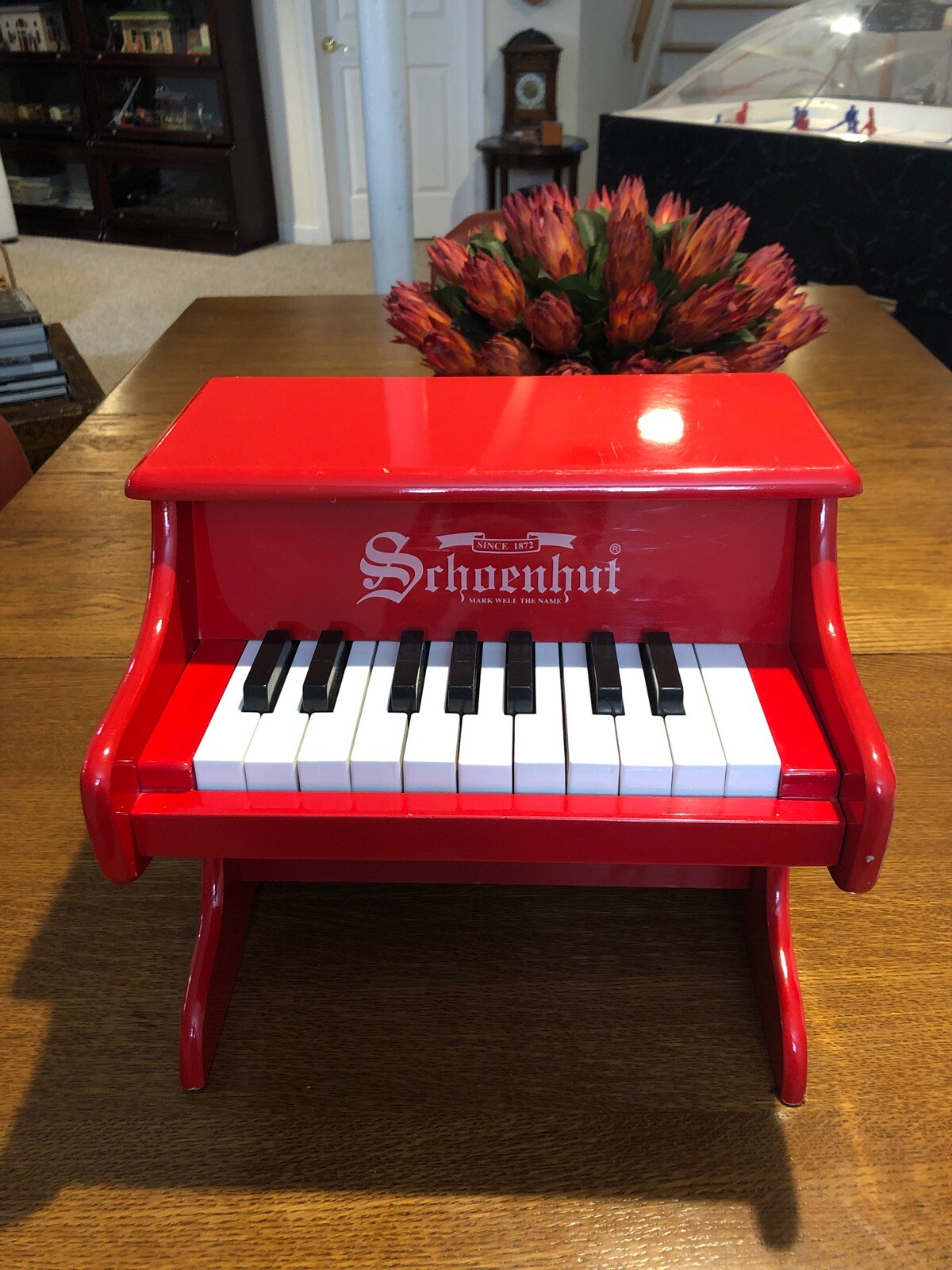 schoenhut red piano