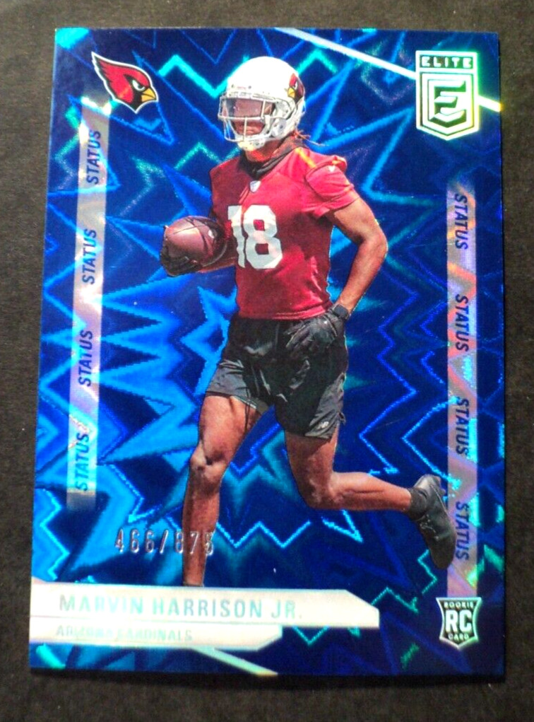 2024 Donruss Elite #182 Blue Status Explosion /875 RC MARVIN HARRISON JR. #12598