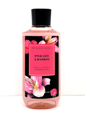 Bath and Body Works Pink Lily  Bamboo Shower Gel Body Wash 10 fl oz New