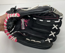 Rawlings Baseball Glove 11 1/2 inch RIGHT Fast Pitch Softball WFP115 Black/Pink