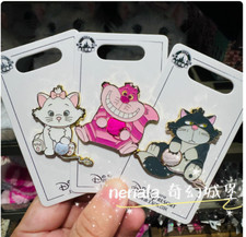 Auténtico prendedor Shanghai Disney 2024 Marrie Cat Lucifer Cheshire Cat Disneyland