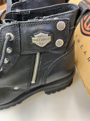 Vintage Harley Davidson womens zip side Motorcycle boots  display picture 1