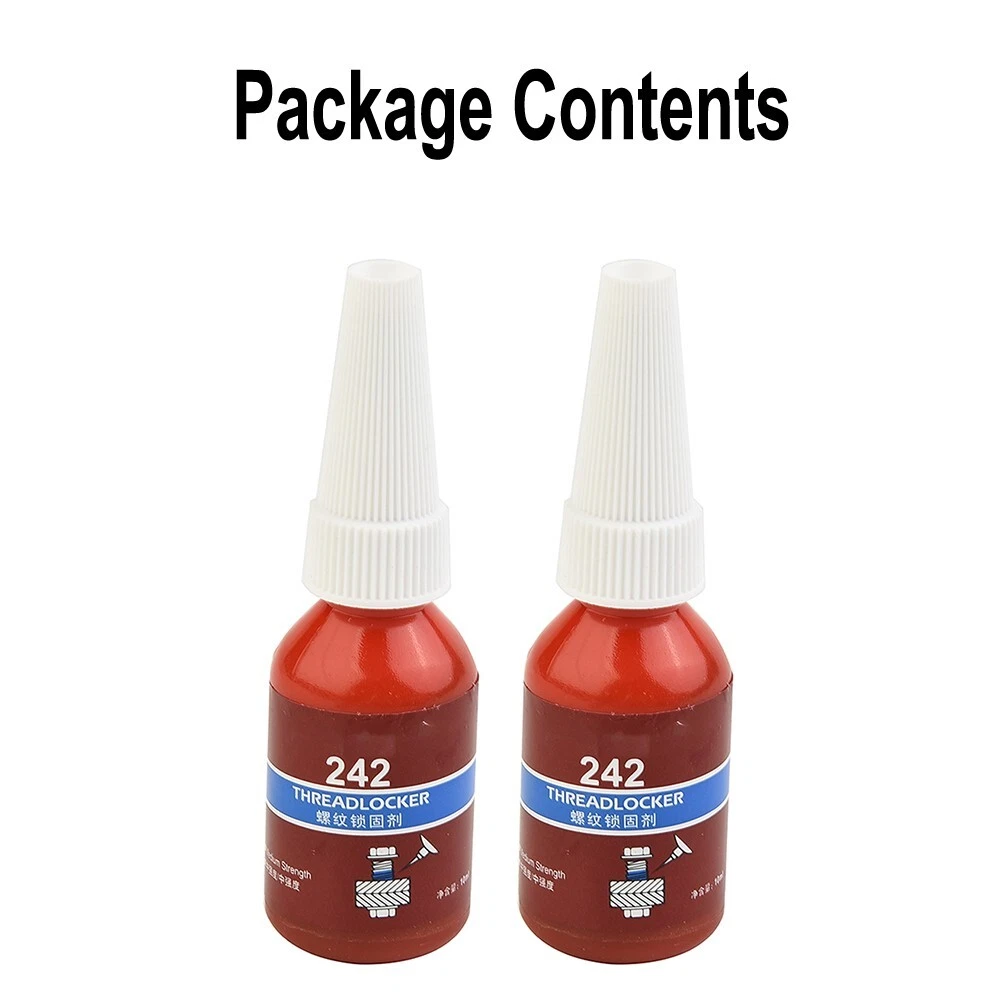 Glue Threadlocker 242 LockTite 10 Ml 2 Pcs Blue Bolt Blue Liquid