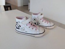 Zapatilla deportiva con cordones Converse Niñas Jóvenes Panda Niños Chuck Taylor All Star Hi TALLA 8