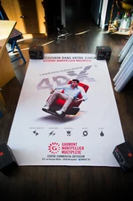 4DX THEATER French Bus Shelter Rolled Vintage Advertising Poster Original 2010's