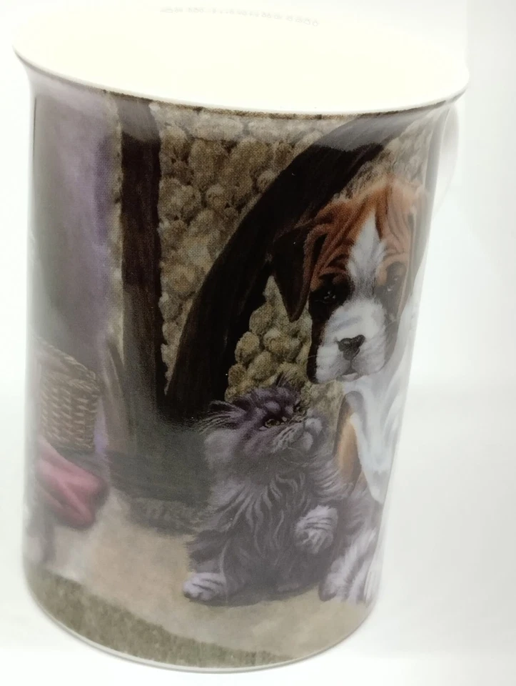 Tasse Mug Céramique The Leonardo Collection Fine Bone China Décor Chien Chat - Photo 4/4
