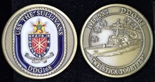 DDG-68 USS THE SULLIVANS - We Stick Together - Navy Challenge Coin