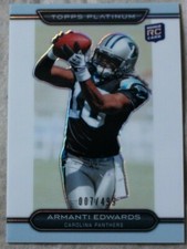 2010 Platinum Armanti Edwards Carolina Panthers Refractor Rookie #41 007/499