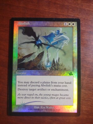 MTG Magic the Gathering Foil Abolish Prophecy set 1/143 Uncommon Instant