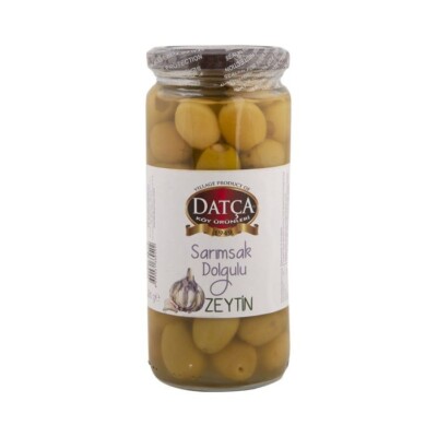 ORGANIC DATCA MEDITERRANEAN GARLIC STUFFED GREEN OLIVE 480 G (1 lb) NON-GMO