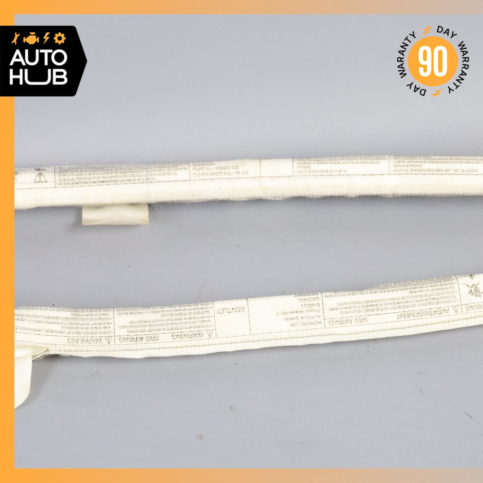 03-10 Bentley Continental GT Coupe Roof Curtain Airbag Air Bag Right Side OEM