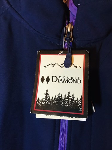 Double Diamond Women's Large Jacket Purple Fleece Lining New - Picture 3 of 8