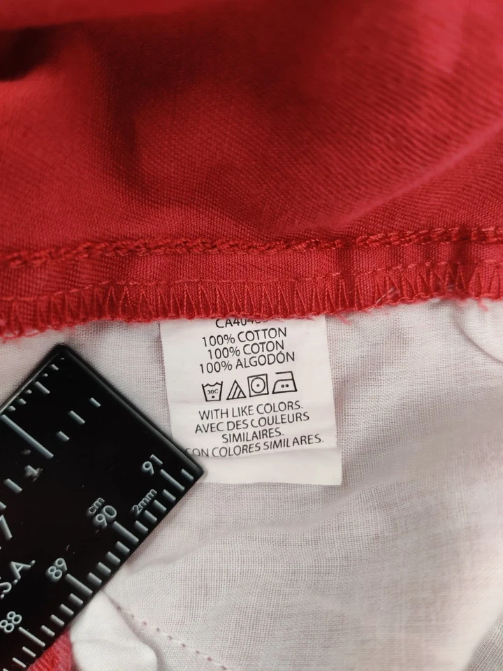 Pantalones chinos de vestir rojos talla 14 para niños Foto 4 de 4