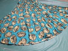 Vintage Hand Made Native American Broomstick Flare Western Skirt S-M Rare B-K