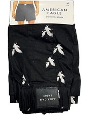 NWT AMERICAN EAGLE Stretch Boxer Sz XS-S-M-L-XL Black White 37