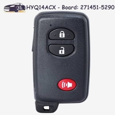 Programmable Key Fob Replacement For Toyota 2010-2015 - DIY Remote Programming Kit