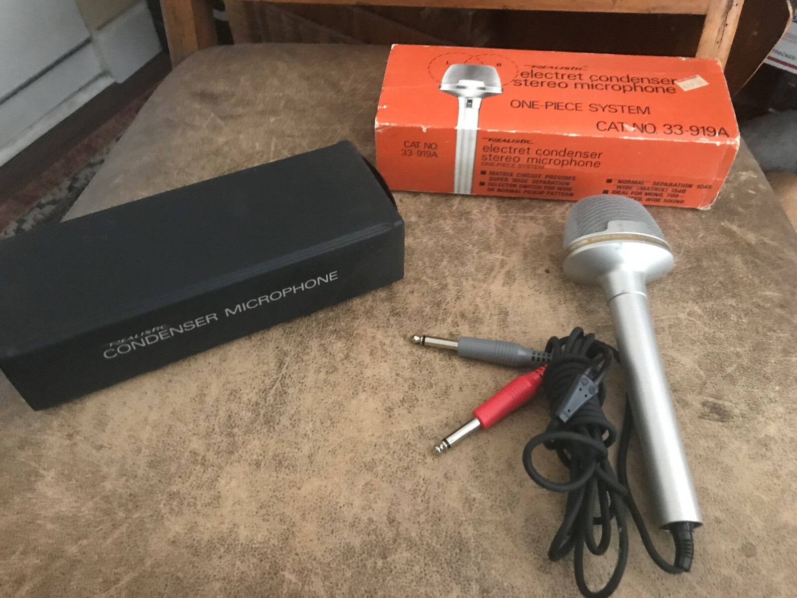 VINTAGE REALISTIC STEREO MICROPHONE Lots Tape Recording Microphone eBay