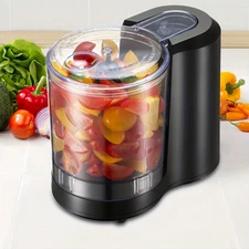 WUH66Electric Vegetable Chopper & Mini Food Processor, Electric Food Chopper,3-C