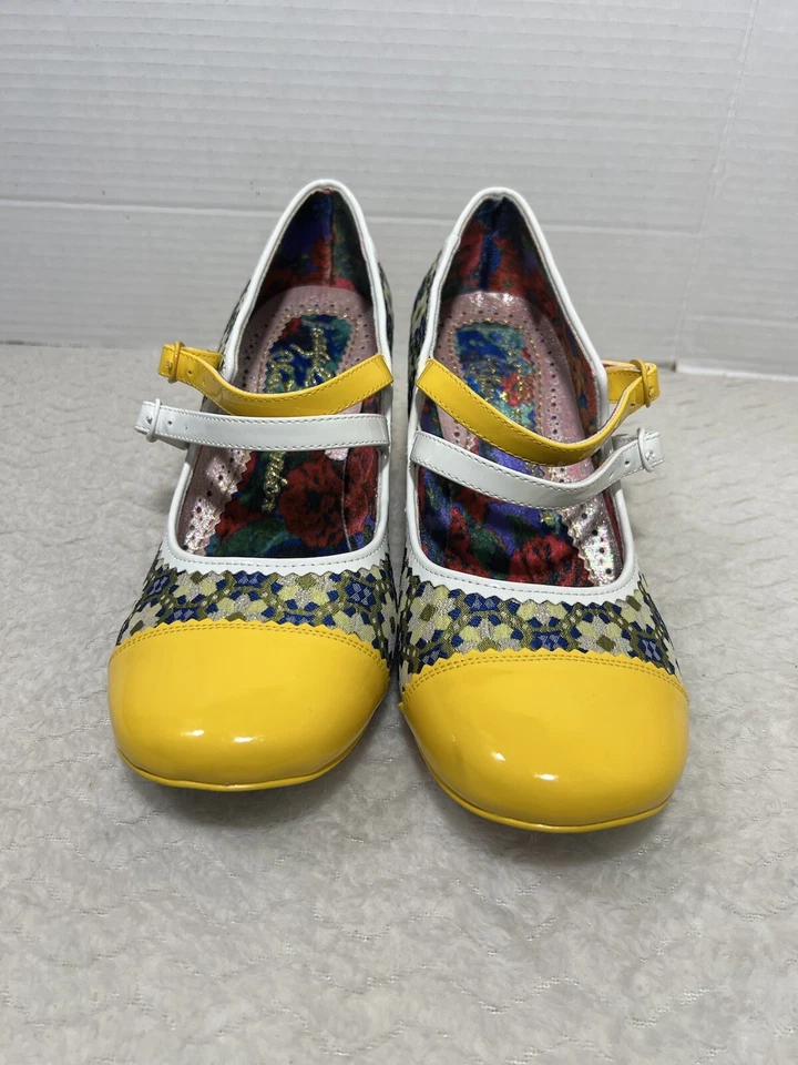 Irregular Choice Mini Mod 2 Ankle Strap Buckle Fastening Mustard Women’s Sz 10 - Image 2 of 4